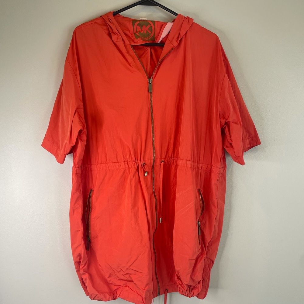 Michael kors jacket women’s medium m rain coat hood